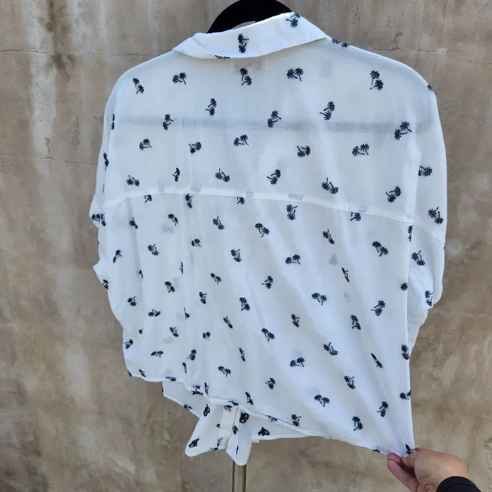Madewell Palm Trees Camp Style Shirt